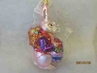 RADKO EASTER ORNAMENT "ROY RABBIT (PINK)" - NEW - 7"