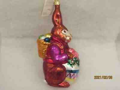RADKO EASTER ORNAMENT "ROY RABBIT (BROWN)" - NEW - 7"