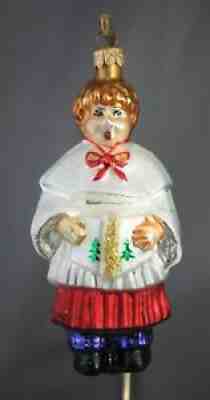 Christopher Radko Sing We Now 1996 Boy Ornament 96-176-1 Choir Singer