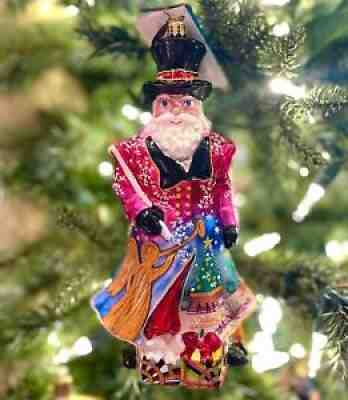 NEW Christopher Radko "London Towne Nicholas" Portrait Santa Ornament 1012758
