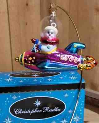 Christopher Radko Retired outlets 20th Anniversary On the Snow Beat 2005 Flute Snowman