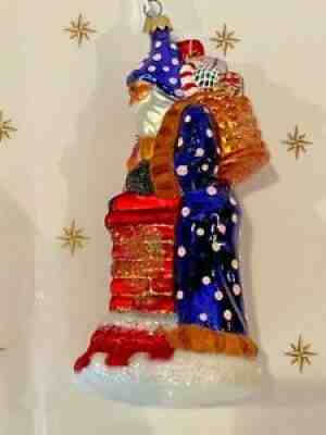 1997 Christopher Radko "Rooftops of London" Santa Christmas Ornament 97-233-0