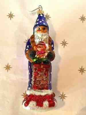 1997 Christopher Radko "Rooftops of London" Santa Christmas Ornament 97-233-0