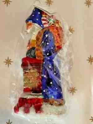 1997 Christopher Radko "Rooftops of London" Santa Christmas Ornament 97-233-0