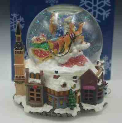 CHRISTOPHER RADKO ROOFTOPS OF LONDON LIMITED ED. SNOW GLOBE MUSICAL NIB