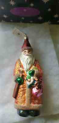 CHRISTOPHER top RADKO - Dublin Way Santa Ornament