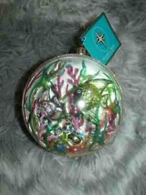 Boule De Noël Ancienne Poisson Christopher Radko - Décorations Vintage