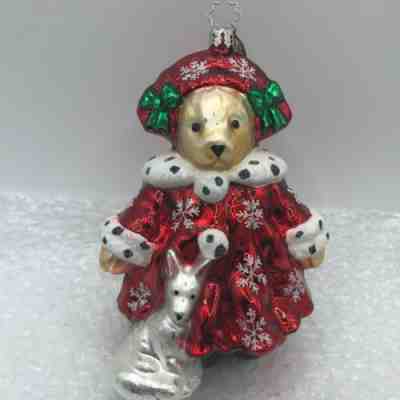 Radko 2005 2024 MUFFY SNOW QUEEN in BLUE 3011004 Glass Ornament 20th Anniversary TAG.