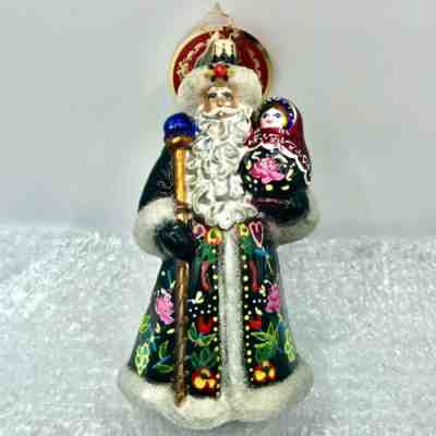 Radko A GIFT OF A factory MATROYOSHKA SANTA Ornament 2017 1019968 6.5” 2018 Baby Doll