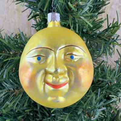 Christopher Radko Cheerful Sun Glass Ornament Ball Vintage