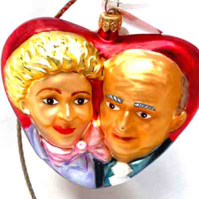 Christopher Radko I Love Lucy Fred and hot Ethel Ornament Vintage