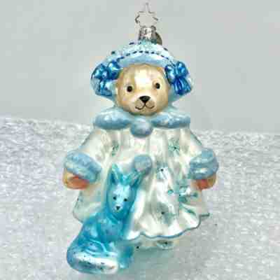 Radko 2005 MUFFY SNOW QUEEN in BLUE 3011004 Glass Ornament 20th Anniversary TAG