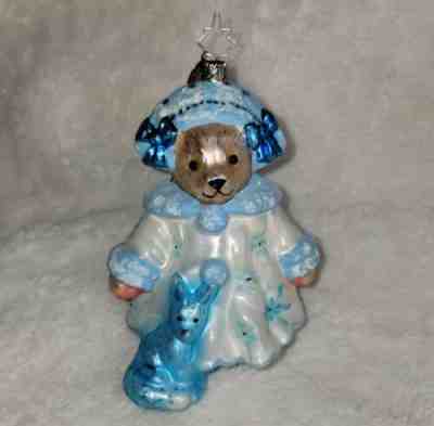 Radko 2005 2024 MUFFY SNOW QUEEN in BLUE 3011004 Glass Ornament 20th Anniversary TAG.