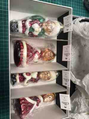 RARE Radko White Christmas Movie Ornaments Box Set. Bing Rosemary Danny Vera