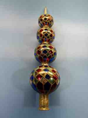 Radko Harlequin Mardi Gras Tree Topper 1989