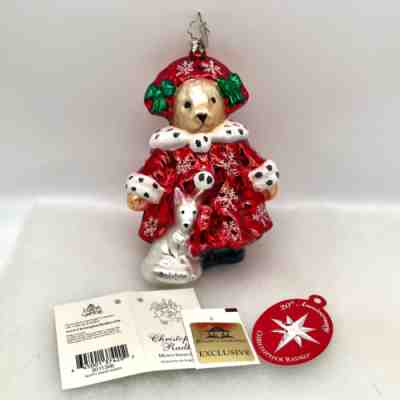 Radko 2006 MUFFY SNOW QUEEN in RED 3011306 Roger's Gardens LE Glass Ornament TAG