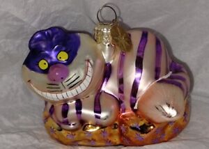 Christopher Radko Alice in shops Wonderland Cheshire cat ornament