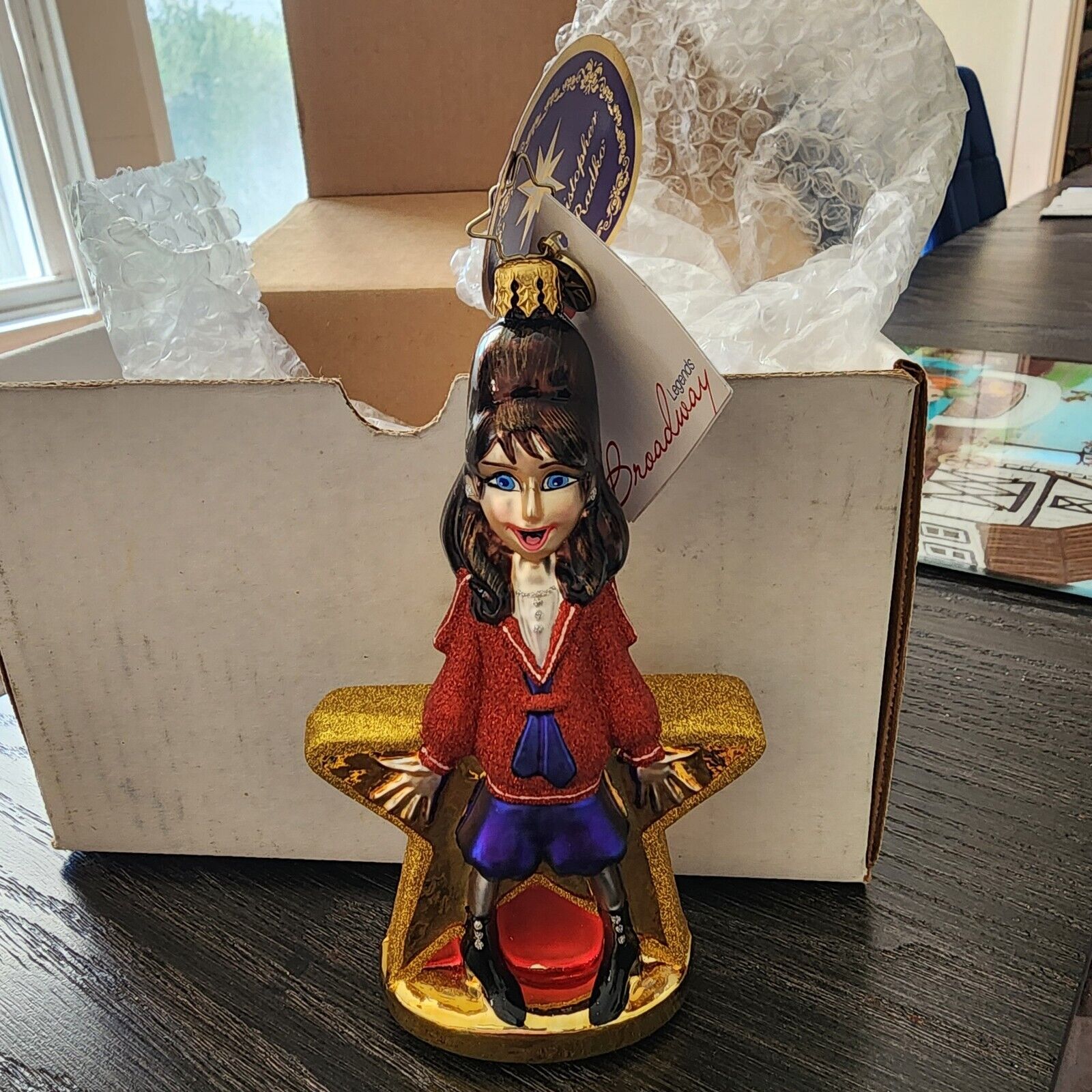 Christopher Radko Broadway Legends BARBRA STREISAND Greatest Star Ornament 2015