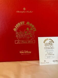 Christopher Radko Disney LE Set of 5 Ornaments Mickey's "70 HAPPY YEARS"Pristine