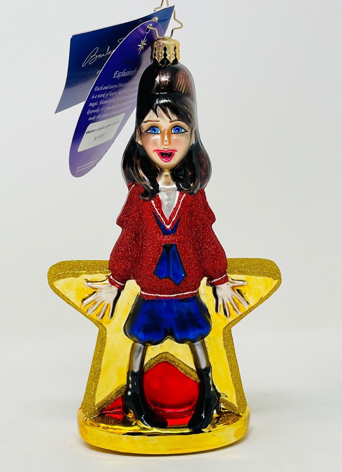 Christopher Radko 2015 BARBRA STREISAND Broadway Legends GREATEST STAR Ornament