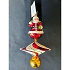 Christopher Radko Mint Swirl Santa Ornament - Christmas Decor - 9