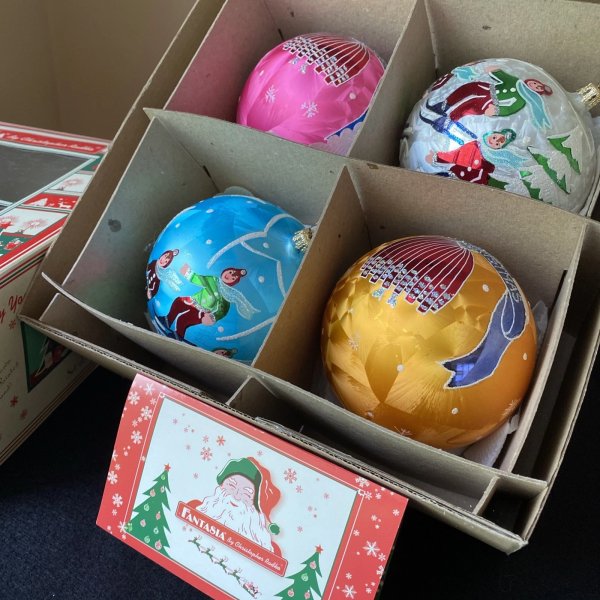 Set Of 4 Christopher Radko Ornaments