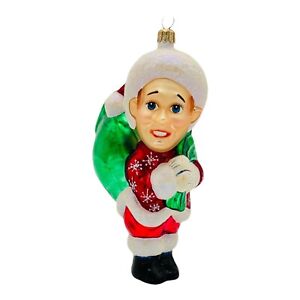 Christopher Radko Bing Crosby Bob Wallace White Christmas Glass Ornament 7”
