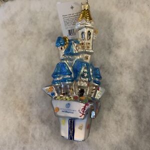 Popular Walt Disney World 50th Anniversary Cinderella Castle Christopher Radko Ornament