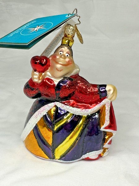 RARE Christopher Radko Disney ALICE IN WONDERLAND QUEEN OF HEARTS Ornament