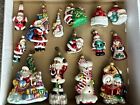 Radko Christmas Ornaments LOT OF 17 Santa Claus Snowman Frosty Reflector Icicle