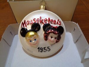CHRISTOPHER RADKO  Mickey Mouse Club MOUSEKETEERS Ornament Disneyland LE