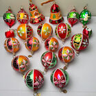 VTG Lot of 20 Christopher RADKO fantasia Christmas Glass Ornaments Handpainted