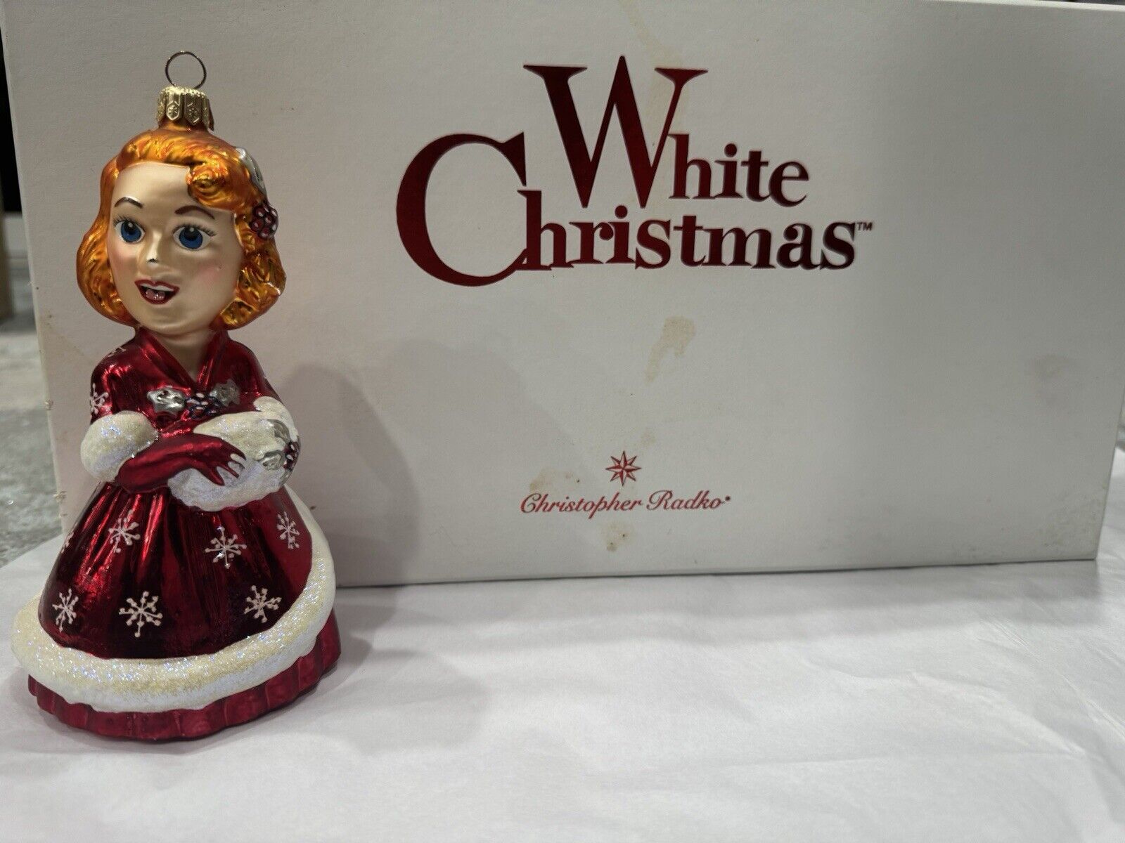 Radko RARE White Christmas, Rosemary Clooney As Betty Haynes Ornament