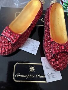 Christopher Radko Ruby outlets Red Slippers Wizard of Oz Christmas Ornament