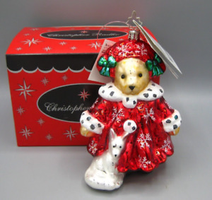 Christopher Radko 2004 Muffy VanderBear Snow Queen Glass Bear Ornament