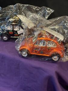 CHRISTOPHER RADKO 2 HALLOWEEN LOVE BUG  VW CARS FACTORY SEALED NEVER USED 1999