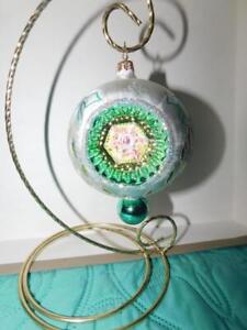 New  RADKO ICE BALL BEAUTY CHRISTMAS ORNAMENT TURQUOISE REFLECTOR DROP