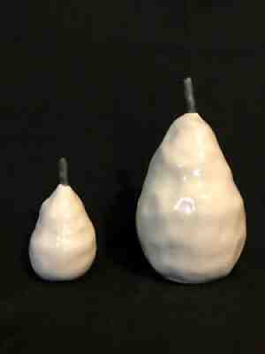 Rae Dunn Boutique White Ceramic Pears 2
