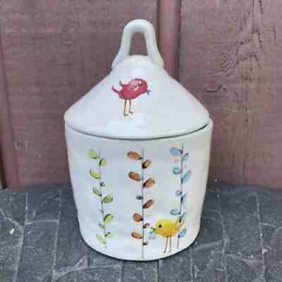 Rae Dunn Birdhouse Strawberry Ice Cream Cone Ceramic Pink by Magenta New/No  Box