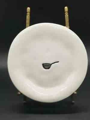 Rare Early RAE DUNN Dimpled 6" Plate By MAGENTA -Heavy & HTF MEASURING CUP Motif