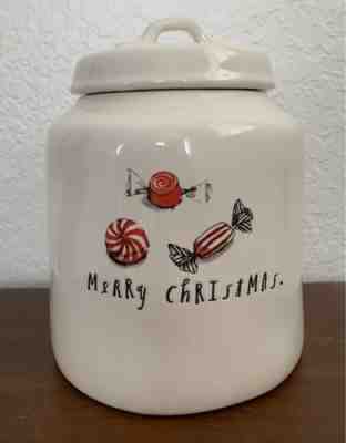 Rae Dunn Figural RED COCOA Canister & PEPPERMINT Canister online Christmas