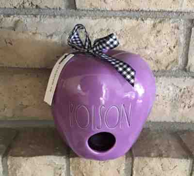 Rae Dunn Purple outlets POISON Apple Birdhouse