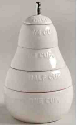 RAE DUNN CLASSIC WHITE MEASURING CUPS - BRAND NEW