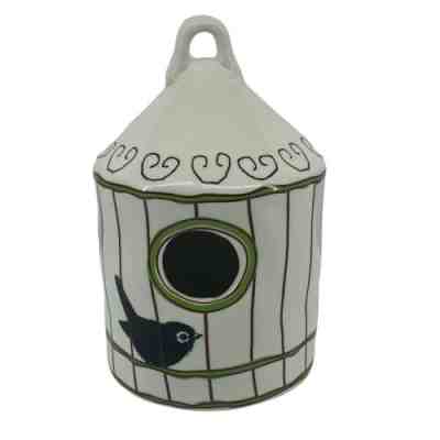 Rae dunn m stamped fashion chirp birdhouse