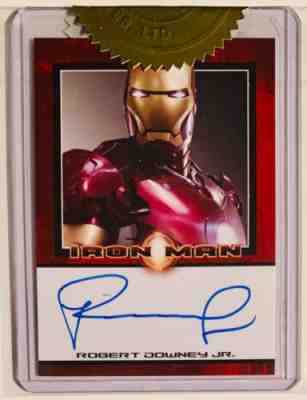 2008 Rittenhouse Marvel Iron Man Auto Robert Downey Jr. Autograph SSP RARE