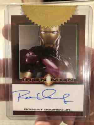 2008 Rittenhouse Marvel Iron Man Auto Robert Downey Jr. Autograph RARE Signed