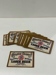 PRE-PRO Beer Label Lot HUDSON COUNTY CONSUMERS BREWING CO West Hoboken NJ RARE