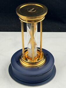 DeBeers Millenium 2000 Hourglass w. Diamonds, Brass Case and Box- RARE!