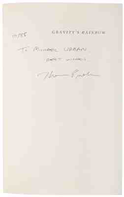Thomas Pynchon Signed Book: Rare signed first edition of Gravity’s Rainbow