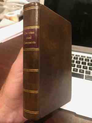 1846 Leather Doctrine and Covenants Nauvoo Edition Lectures On Faith Mormon Rare